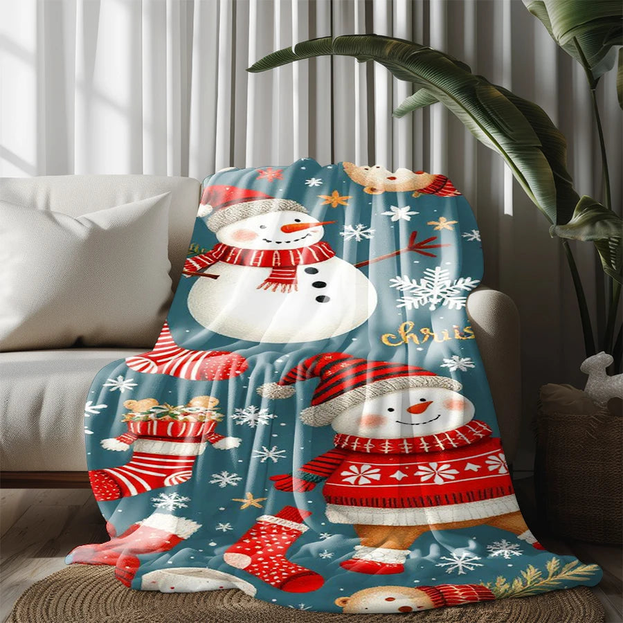 Manta Navideña “Sueño de Nieve” – Calidez y Magia Festiva Home