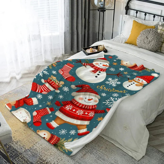 Manta Navideña “Sueño de Nieve” – Calidez y Magia Festiva Home